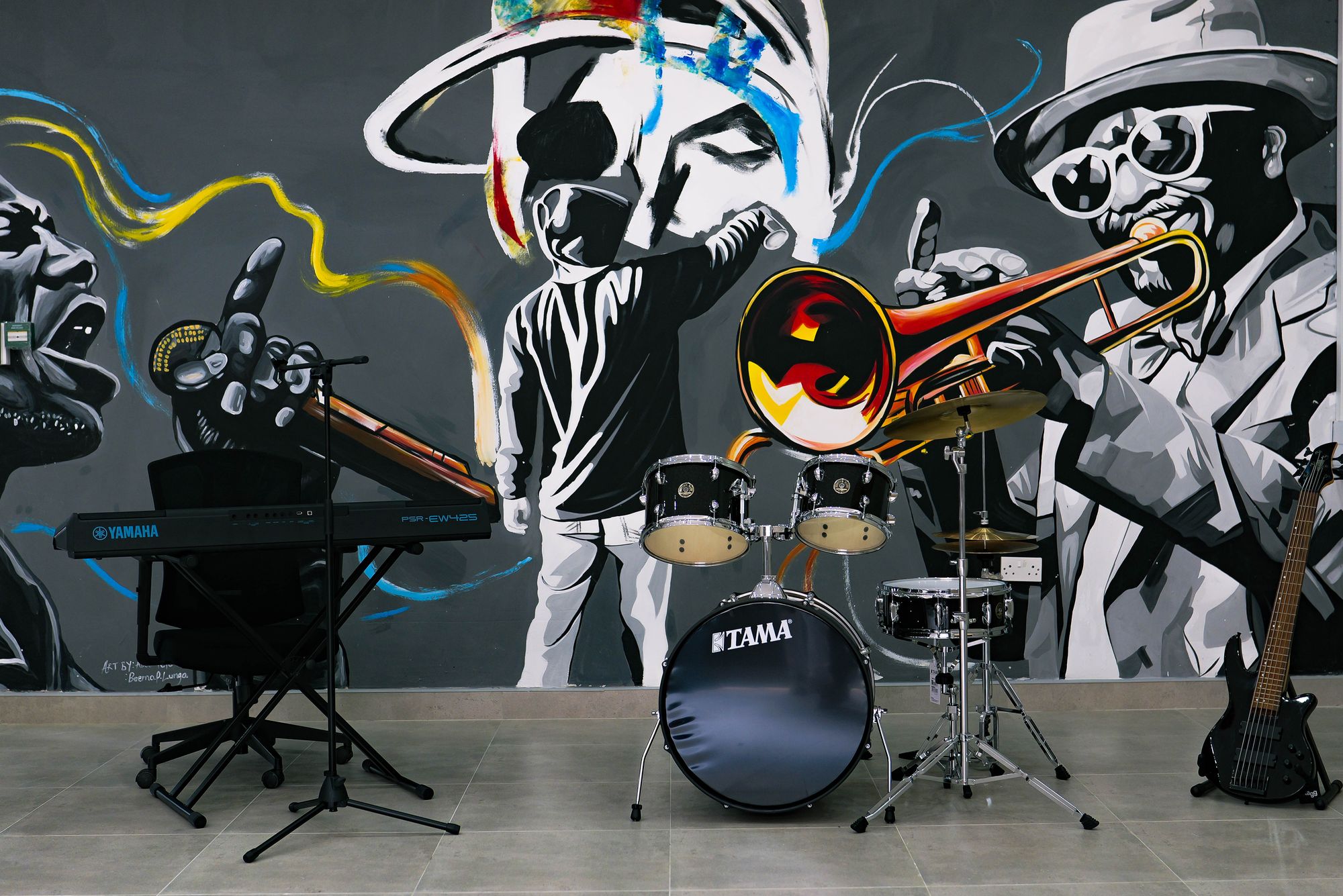 A team working together on a project with sticky notes